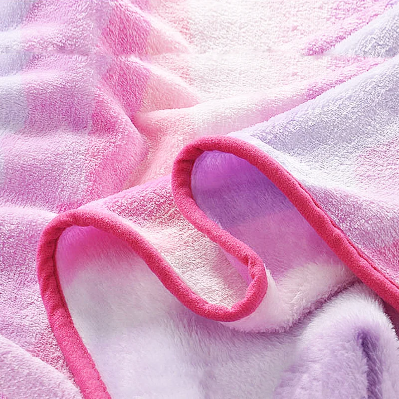 OEM супер мягкий 100% полиэстер фланелевый зимний дорожный плюшевый Детский рюкзак комплект одеял