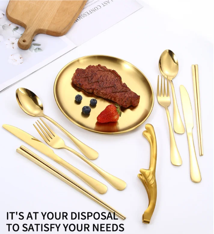 Travel Silverware Set Spoon Fork Knife Plate for 2 People Camping Utensils for Eating Portable Cutlery Set