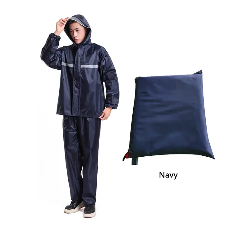 
Raincoat rain pants suit for men and women waterproof and windproof nylon motorcycle electric bike riding raincoat on foot 