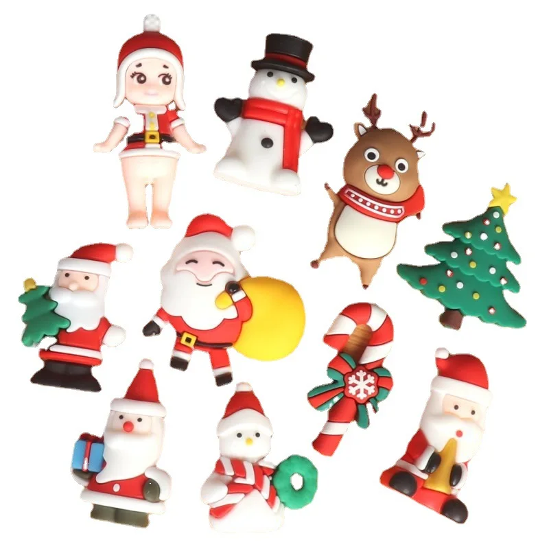 Merry Christmas Cake Toppers 3D Christmas Cake Decoration Topper