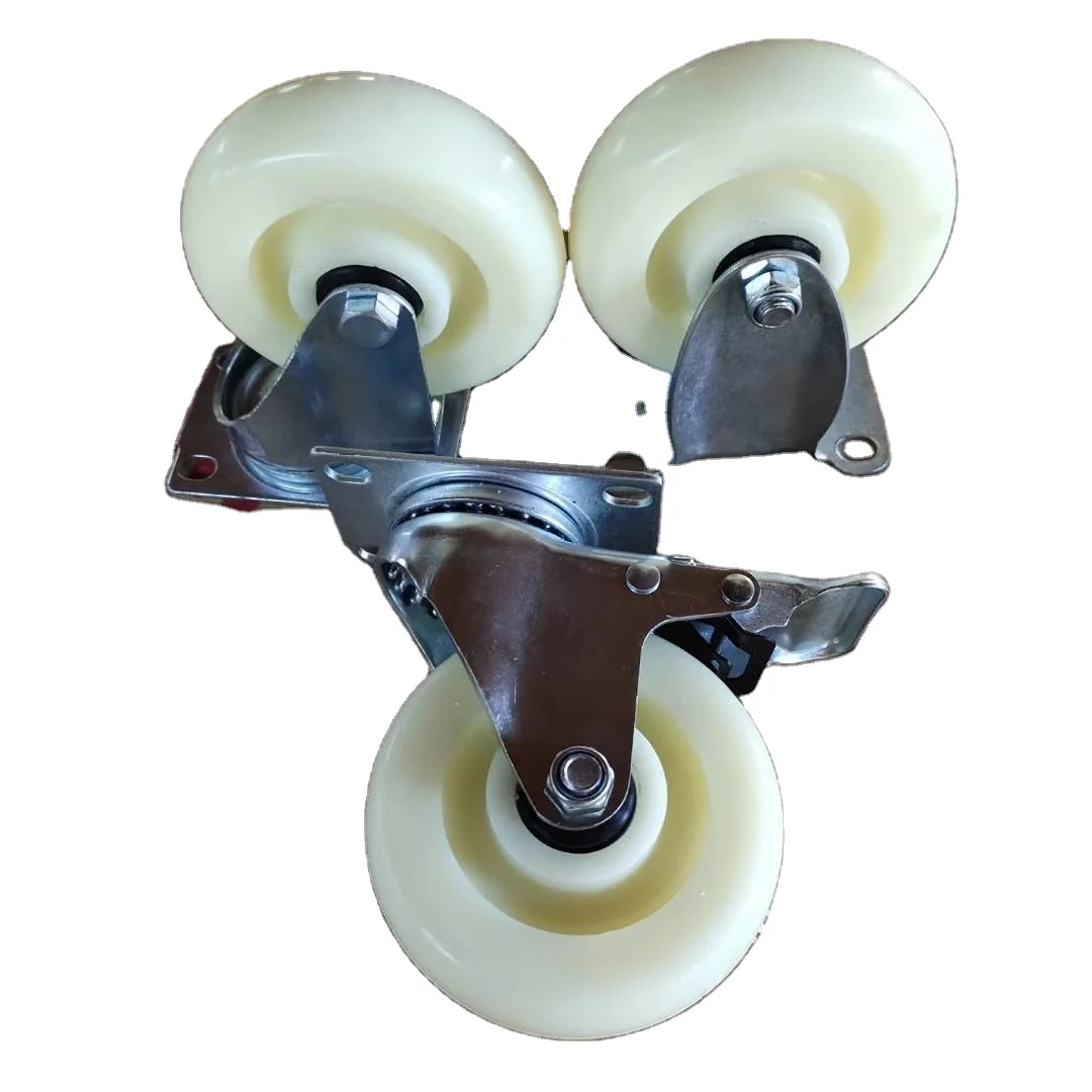 caster wheel for material handling from 40-125mm swivel caster with/without brake wheel manufacturer for trolley and industrial