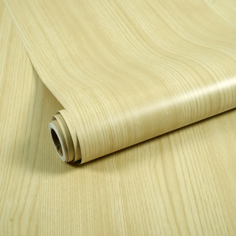Wood Grain Style Decorative Wallpaper Commercial Easy-to-Stick Moisture-Proof Mould-Proof Toilet Interior Table Wallpaper