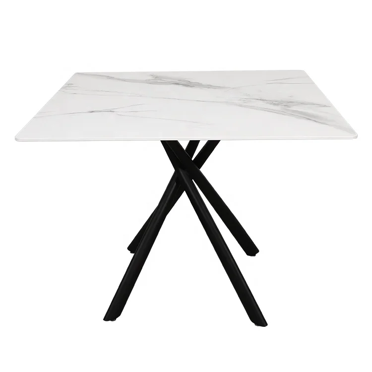 New Products Dining Room Furniture Luxury Small Ceramic Dining Table Top White Nordic
