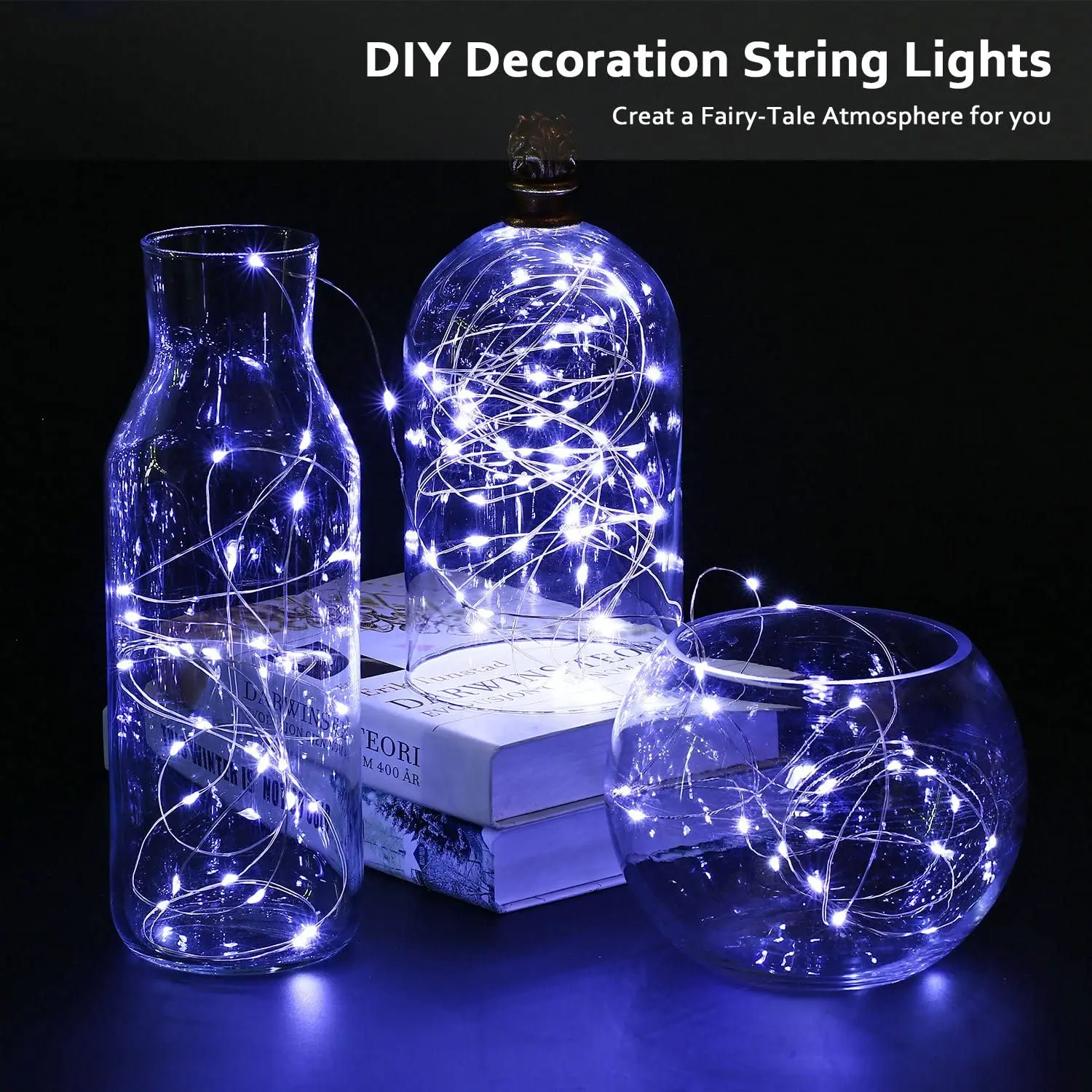 Battery Powered LED String Light star string fairy light Holiday Gift Wedding Christmas Decoration lights indoor