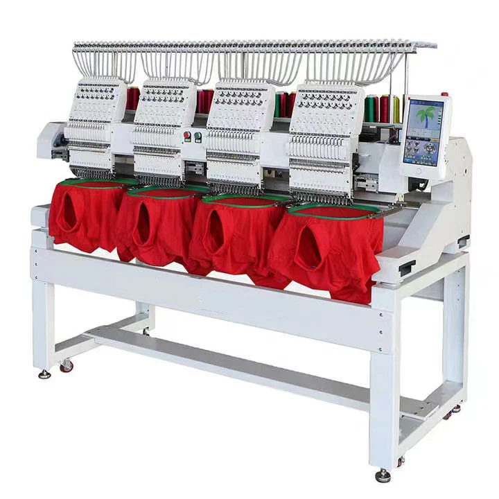 High Speed Computer Three Heads Embroidery Machine High Production 3 Head Embroidery Machine Computer Cap Embroidery Machine