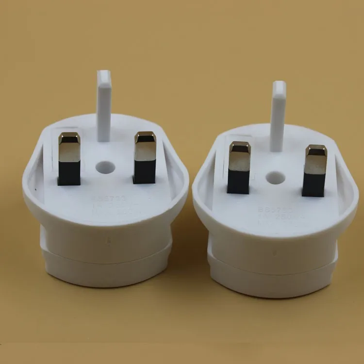 Shaver Adapter Plug EU 2 Pin to 3 Pin UK 1A Fuse for Toothbrush charger Use only