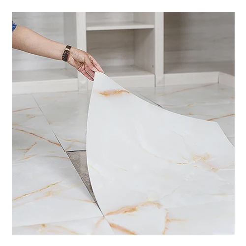 Trade Assurance Fireproof And Waterproof Self Adhesive Vinyl Floor Lvt Floor Tile