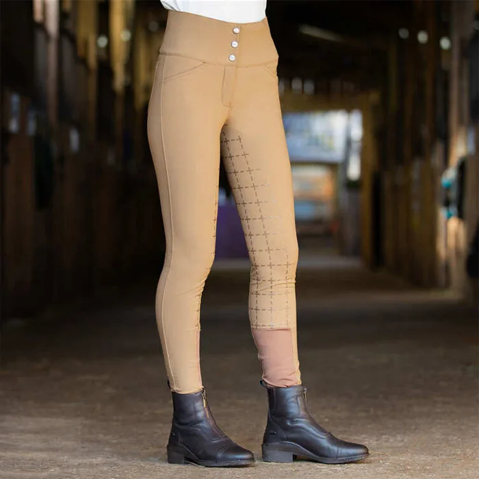 
Hoot Pick Horse Riding Wear Brushed Fabric Silicone Breeches 