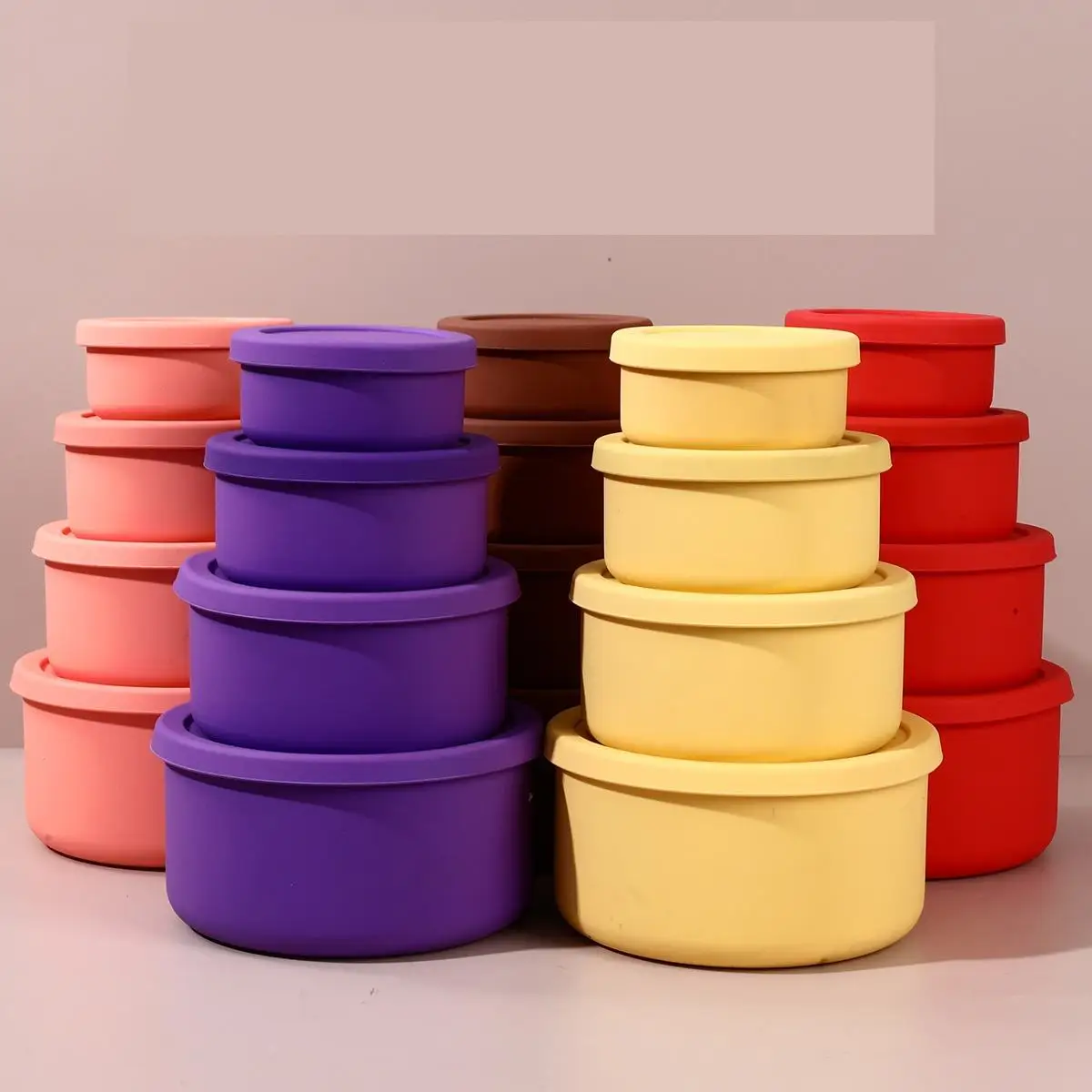 Kitchen Silicone Pizza Dough Proofing Box Bpa Free Silicone Food Storage Containers With Lid For Travel Microwave And Freezer