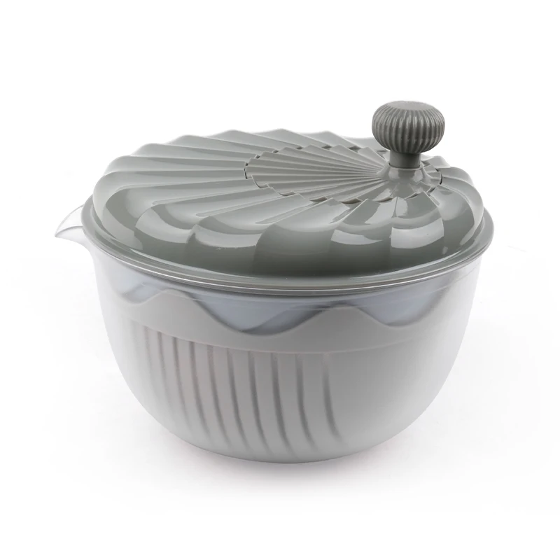 Hopesun Amazons Best Sellers Salad Spinner Stainless Steel Manual Salad Spinner