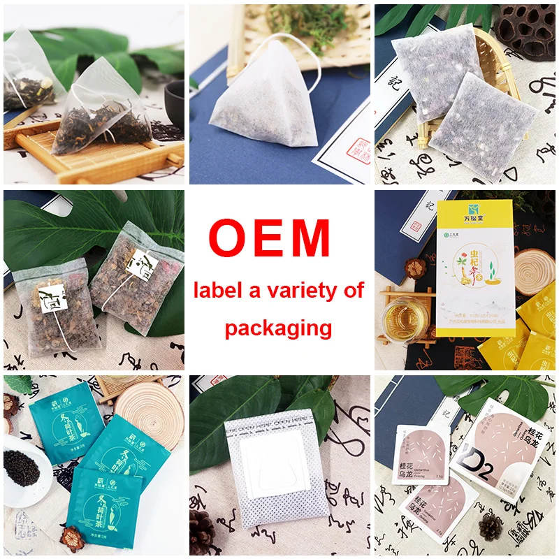 Healthy Herbal Extract Blend Tea Wholesale 100% organic natural herbal Pyramid Triangle Tea bags
