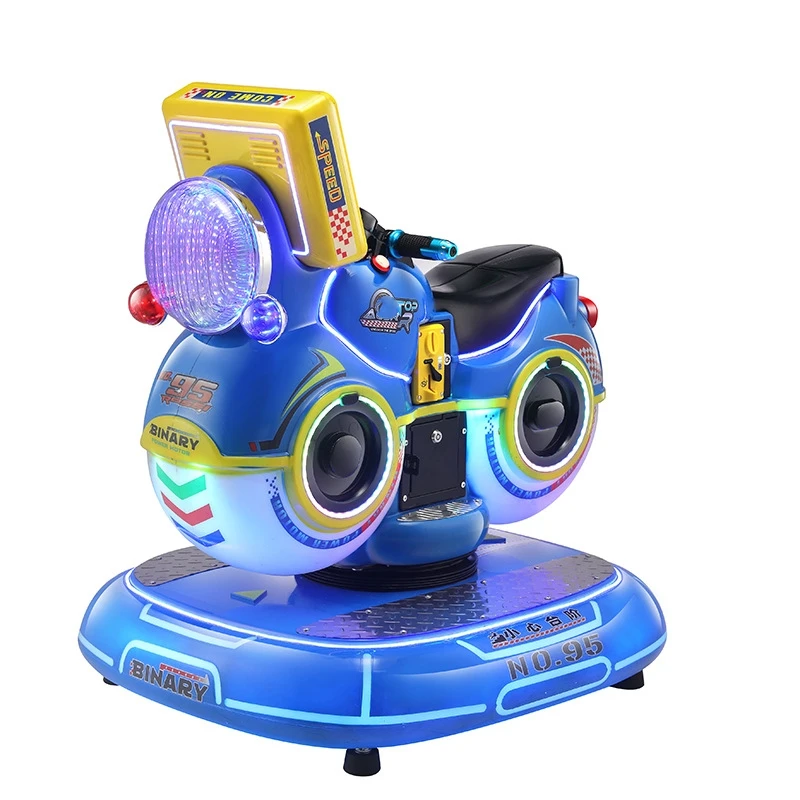 Coin Operated Kiddie Rides Luxury Didi single motorcycle Great Quality With Interactive Game LCD Screen