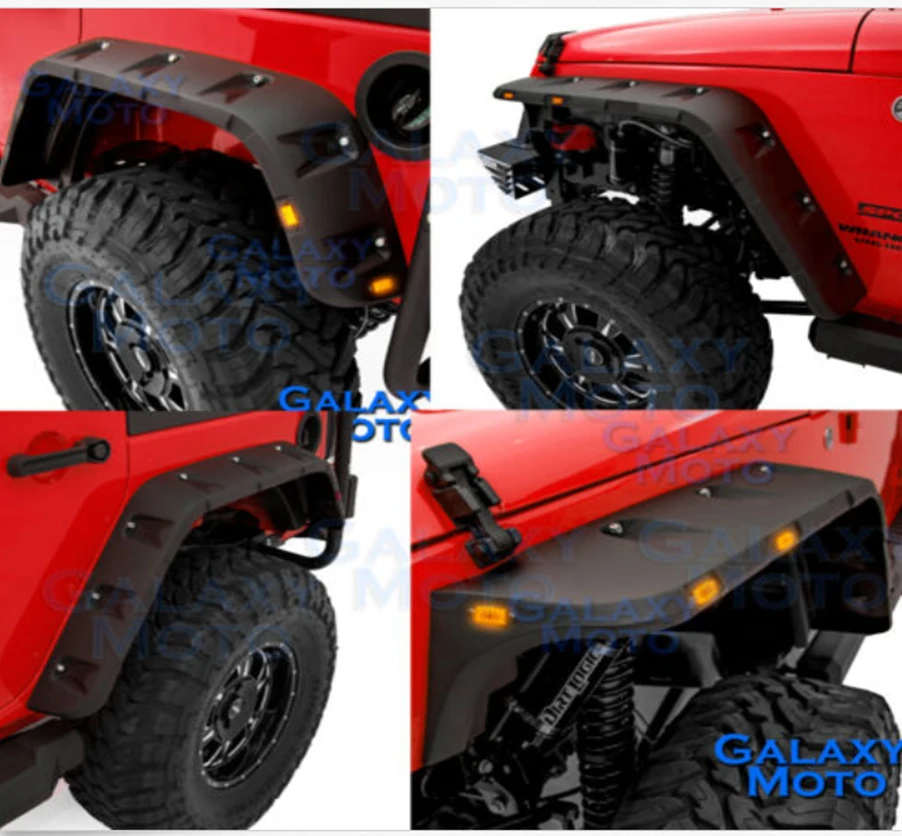  FFD242 колесо широкое крыло вспышки матовый черный для Jeep JK Wrangler