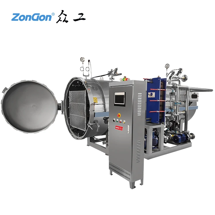 2019 hot sale of pet food retort processing horizontal sterilizer autoclave machine