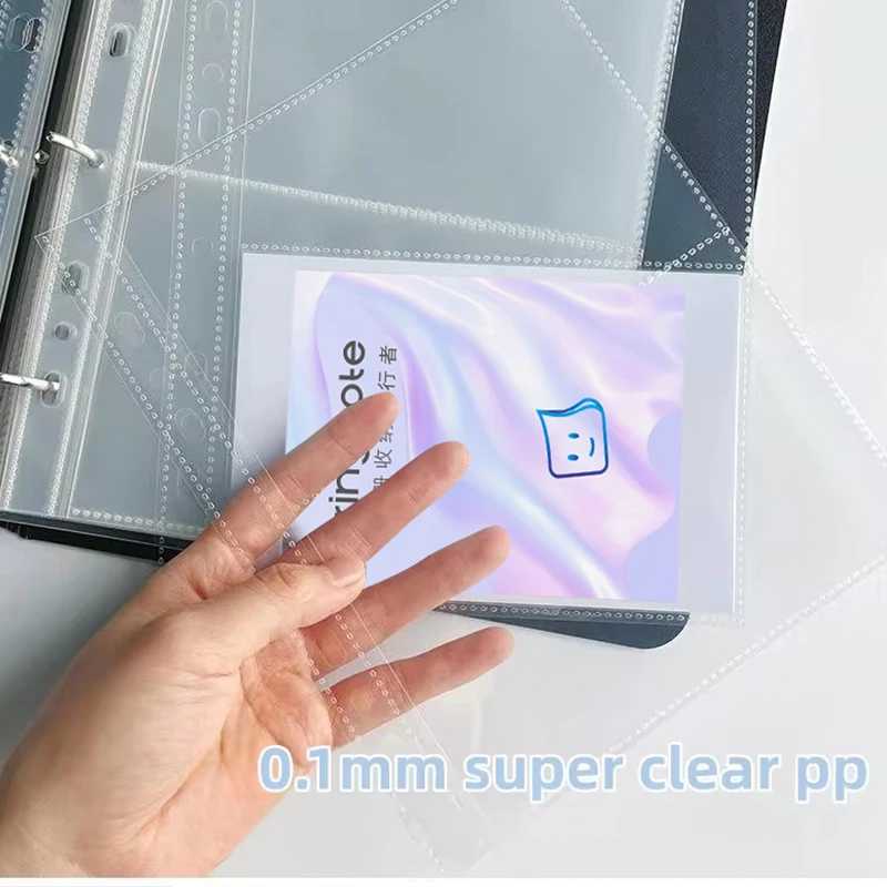 Customizable album qatar 2023 with 3 Ring binding PP Transparent 2 pockets Collection photo album book