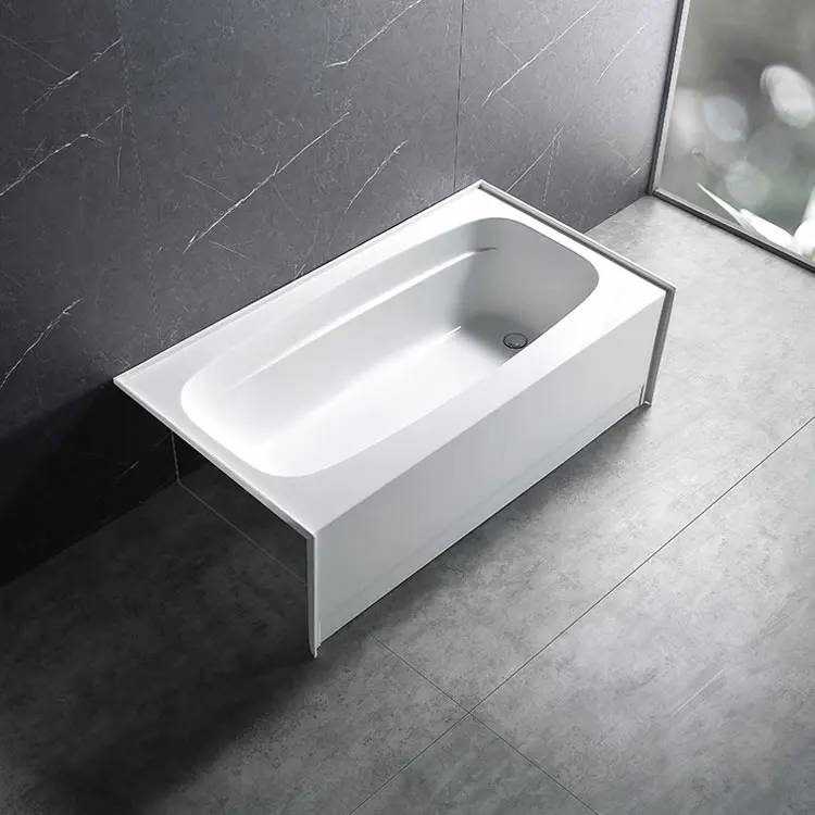 Best selling Modern Bathroom Rectangular Acrylic Freestanding Whirlpool Bathtub