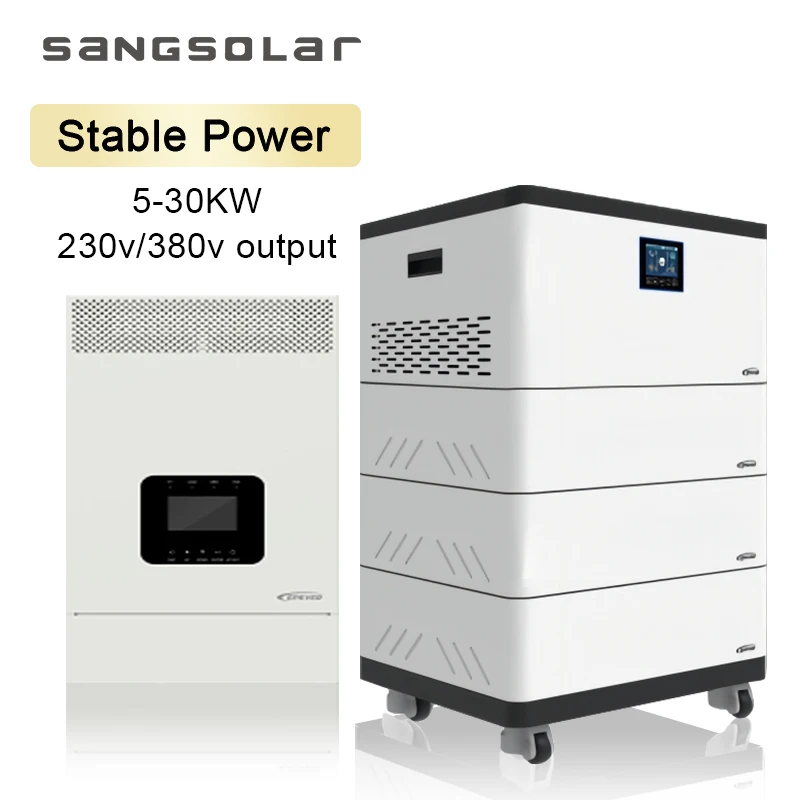 Солнечный инвертор SANGSolar с четырьмя литиевыми батареями усовершенствованная технология MPPT максимальной эффективностью отслеживания выше 99.5%