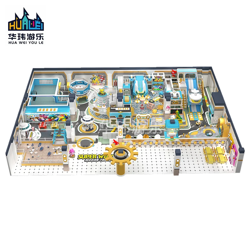 Direct Sale Luxury Commercial Naughty Castle Maze Safety Equipment Kids Indoor Playground With Climbing Wall Ball Pit