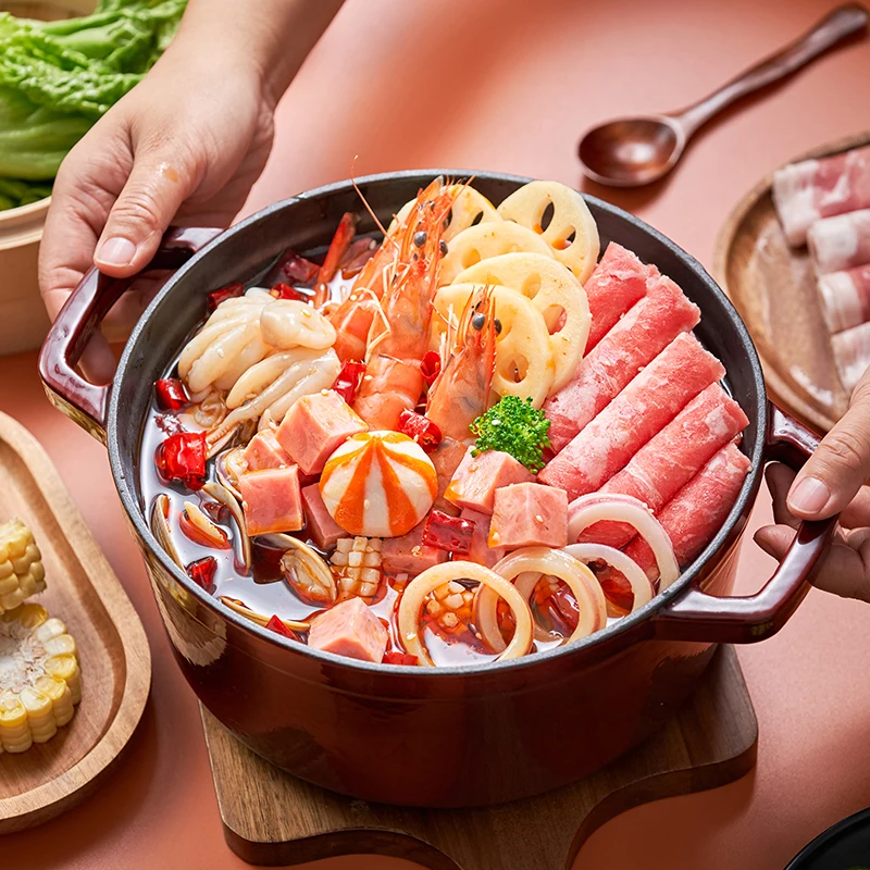 QINMA 1000g hot selling Sichuan mala Hot Pot flavor Vegetable Oil chilli powder Hot Pot seasoning (for restaurant)  from own fac