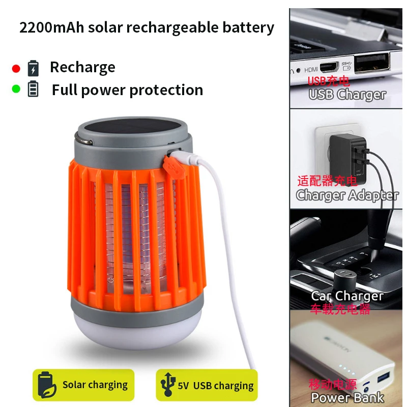 DIFUL Mosquito Killer Light Multi Function 3 IN 1 LED Camping Lights Flashlight Camp Lamp Home Mosquito Killer Trap UV Lamps