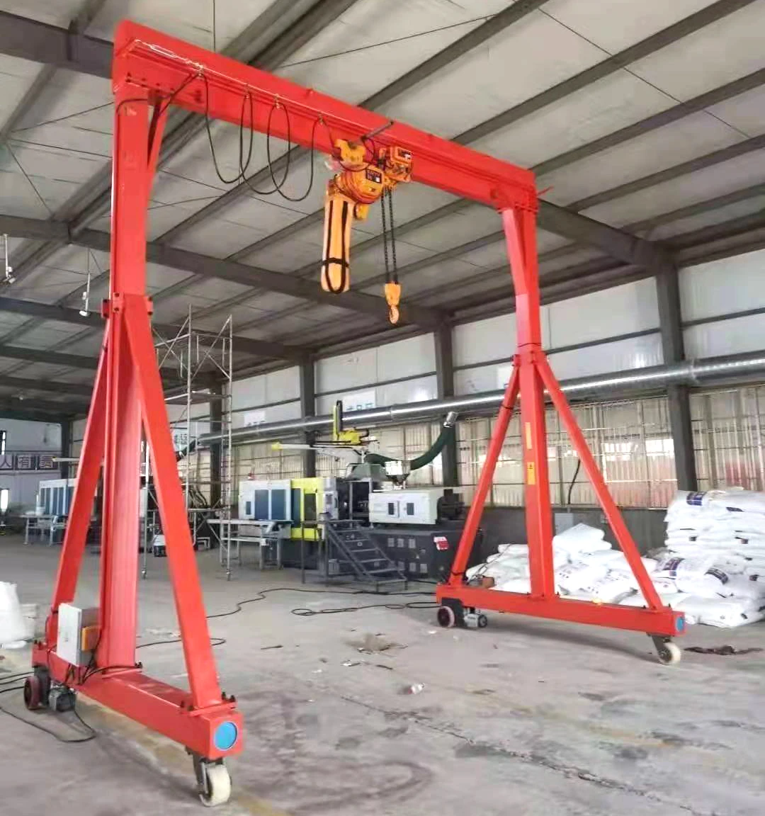 Customized mini crane 1 Ton  2 Ton 3 Ton 5 Ton 7.5 Ton manual gantry crane electric mobile gantry crane
