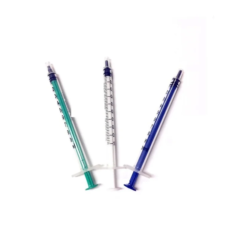 High Quality Disposable Syringe with Needle 1ml 2ml 2.5ml 3ml 5ml 10ml Capacities 3-Part Plastic Luer Lock