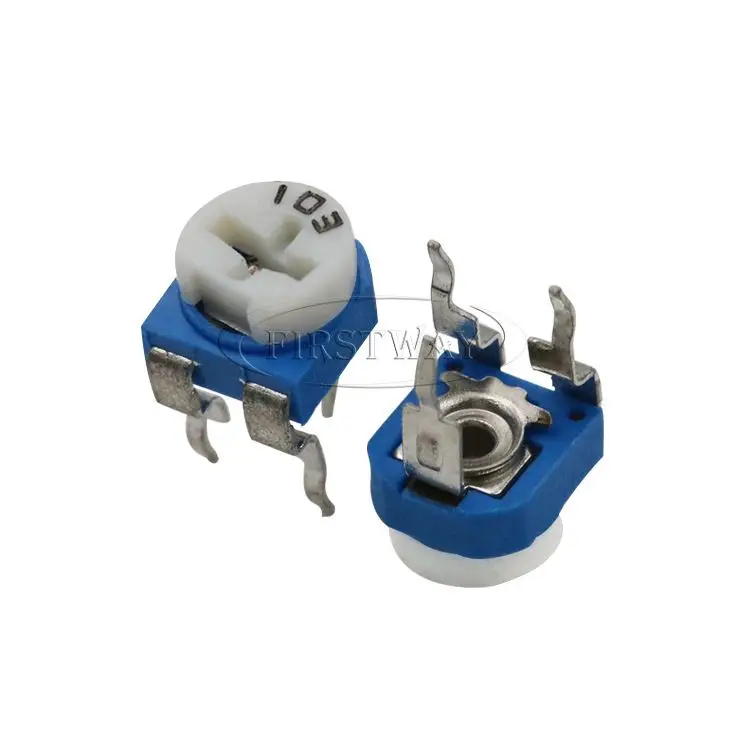 on-time delivery 10K ohm Horizontal Trimpot Trimmer Firstway Electronics RM065 103 10K potentiometer
