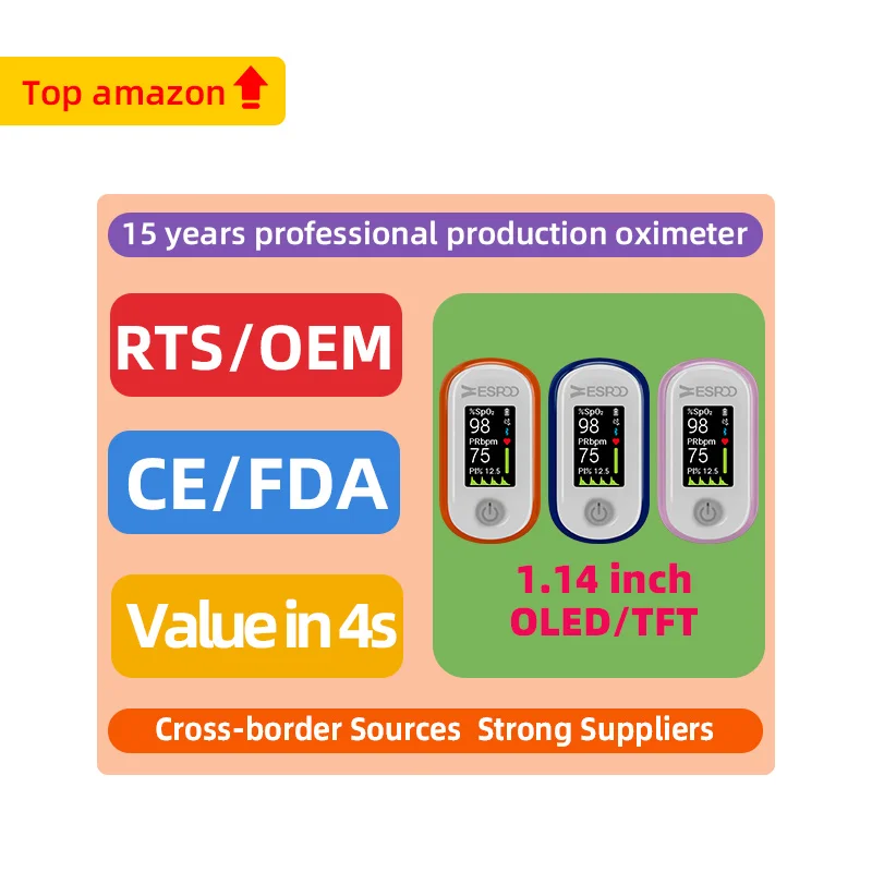 Factory of Medical Equipment Approved Low-cost Wholesale Handheld LED Display Fingertip Pulse Oximeter