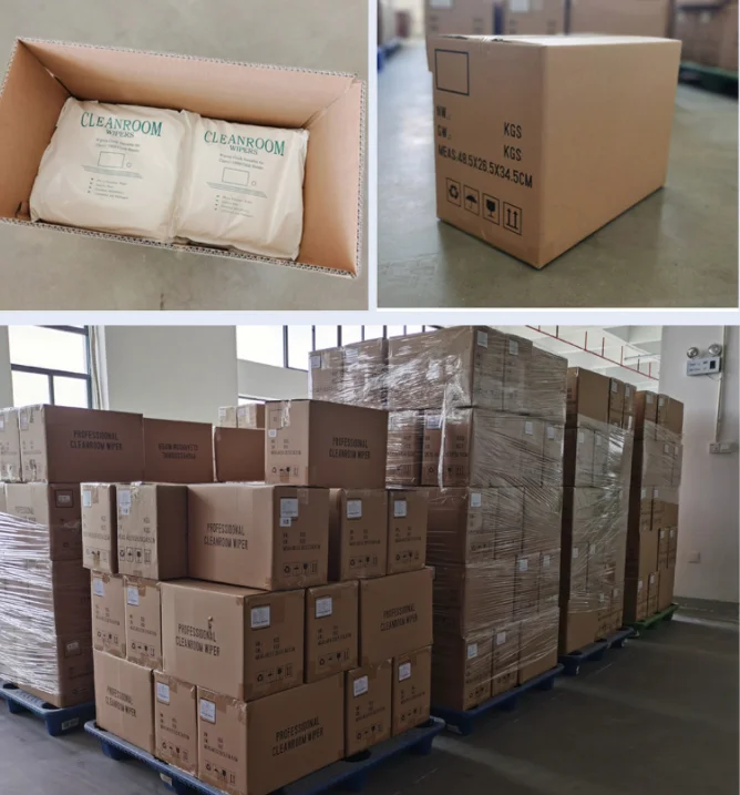  240gsm 6x6 100% вязать полиэстер ткань 2 слоя мягкой для чистых помещений стеклоочистителя