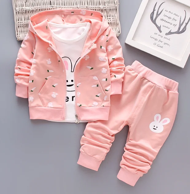 Kids clothing autumn 2024 jogger set custom logo baby sweatsuit set Casual toddler tracksuit girls clothing sets