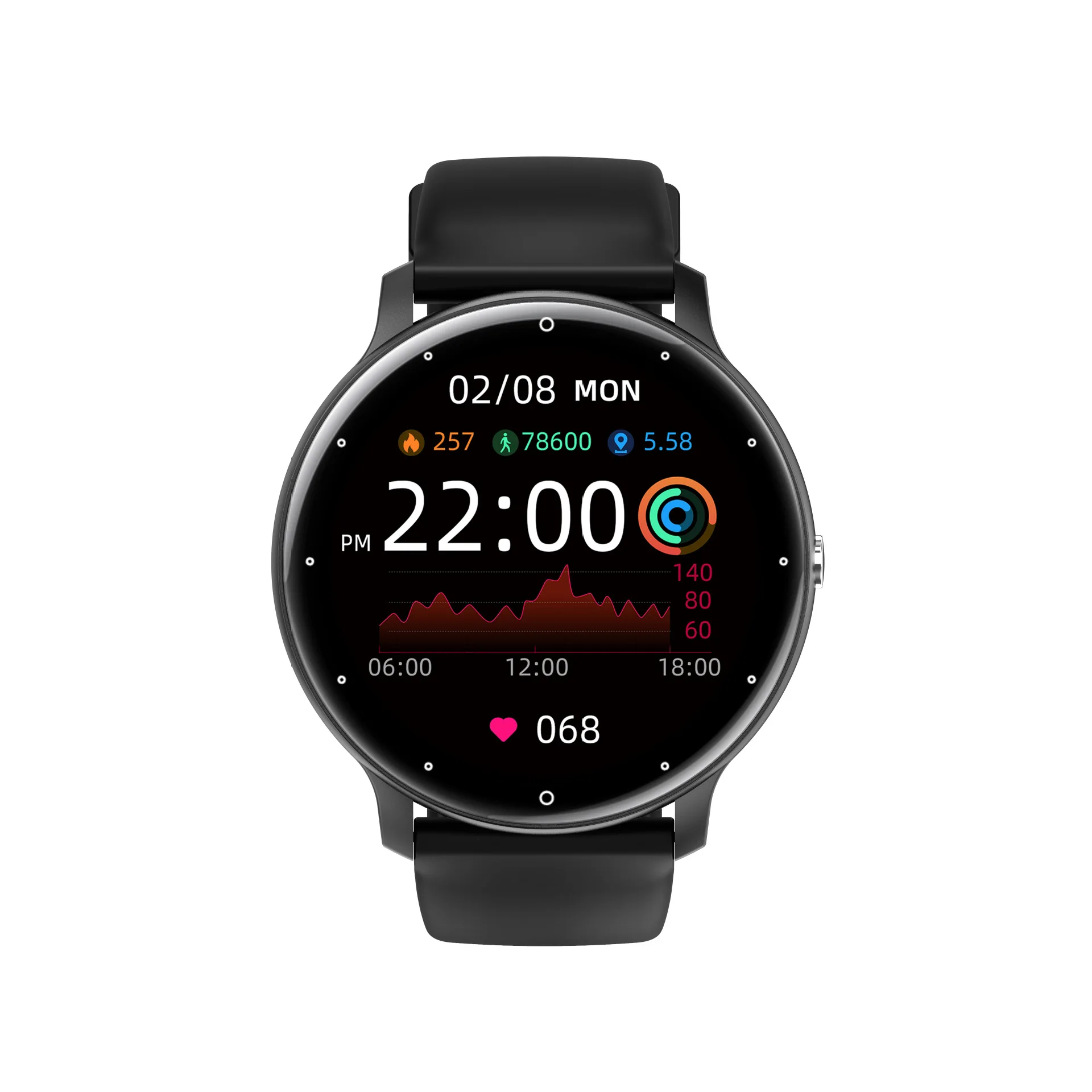 High Quality Wearable Devices Waterproof Health Monitoring Intelligent Call Men Round Sport Smart Watches