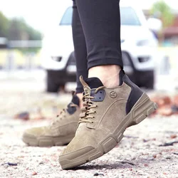 Men's leather safety shoes