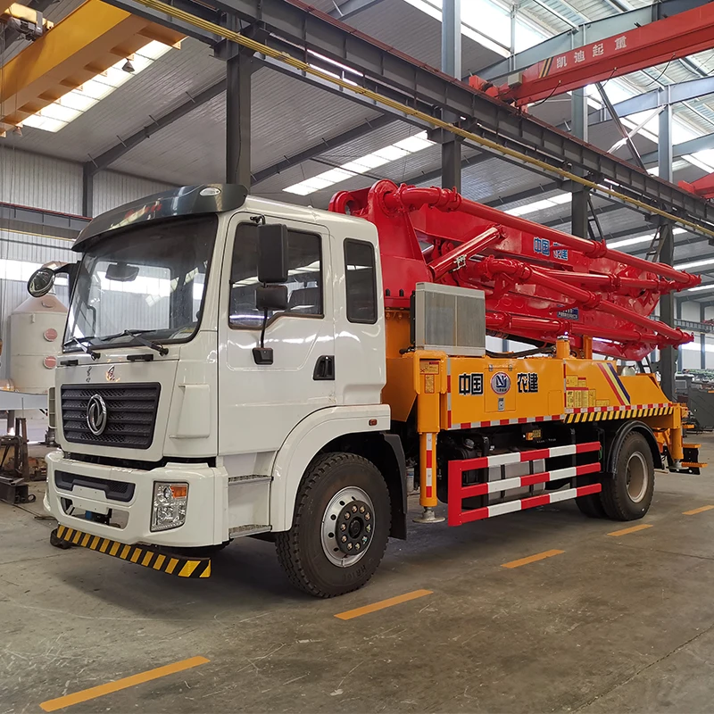 Self loading with good quality concrete pump truck with booms for sale