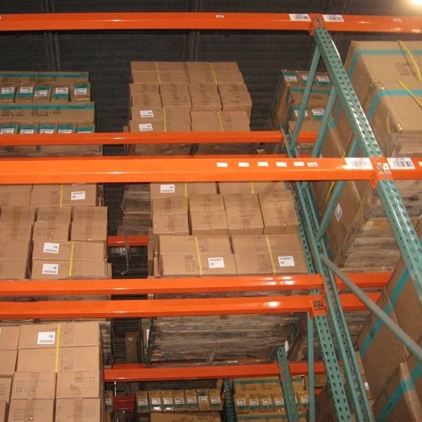 cheap warehouse teardrop pallet racking with welded base plate for American Market