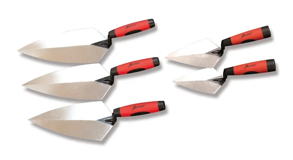 Прямая поставка с завода кирпичный Мастерок из высокоуглеродистой стали заостренный мастерок инструменты для кирпичной кладки