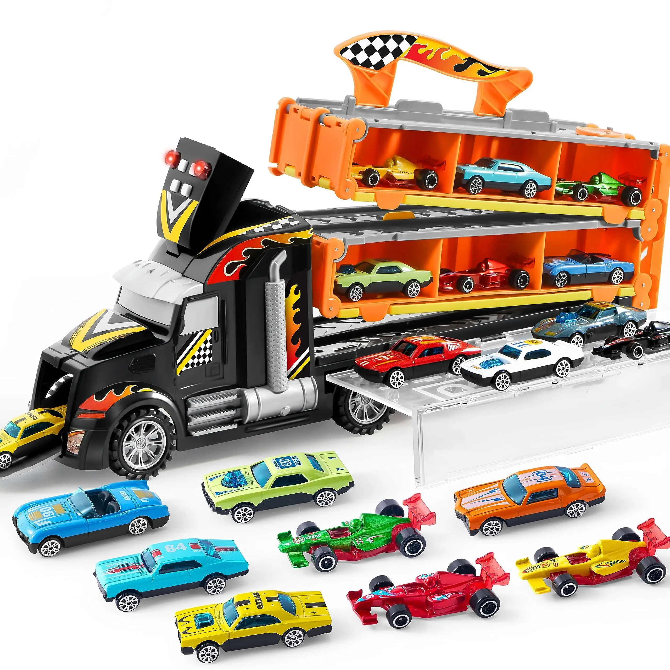 Wholesale Stock Die-cast Truck Simulation Metal Alloy Rescue Toy Car Diecast Vehicle Series fire truck metal car toys for boys