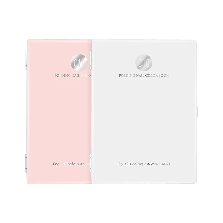 New Nail Art Color Chart Display Showing Shelf False Nails Gel Polish Card Book 120 Colors