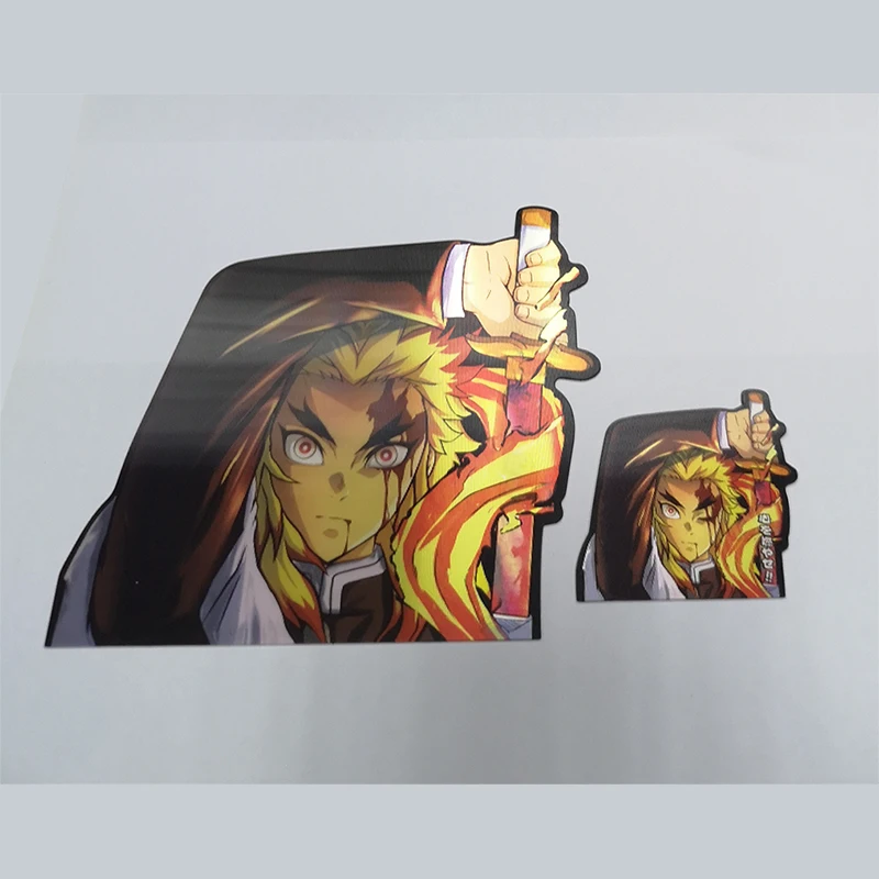 Custom printing window car decoration morph 3D flipping motion anime adhesive lenticular