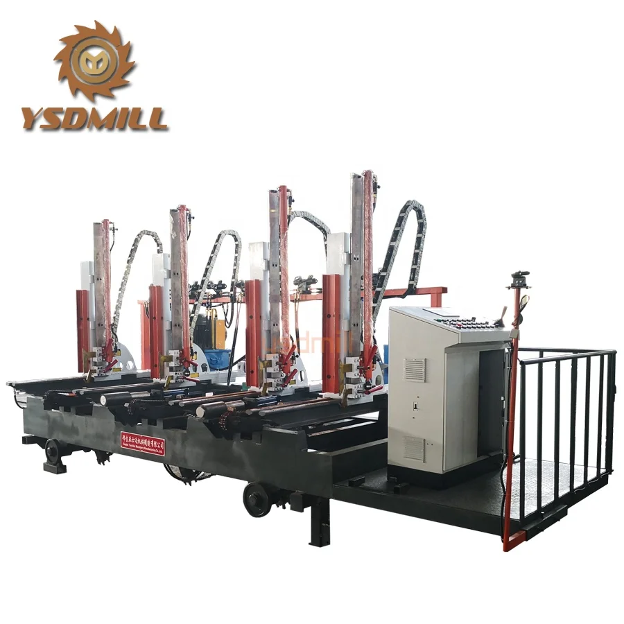 Vertical bandsaw sawmill machine with CNC log carriage wood saw machine