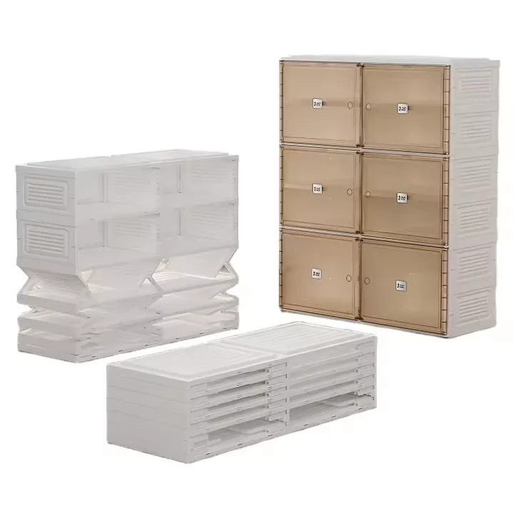 PET Shoe Storage Boxes Clear Stackable Transparent Sneaker Box Home Shoe Container Storage Plastic Box for Shoes