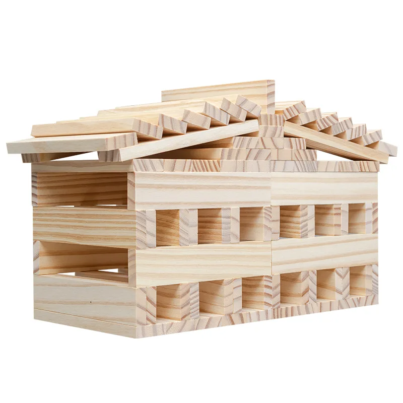 Yubon Creative Assembly of Logs Building Blocks Sets Archimedes Architecture Kindergarten Puzzle Children and Infants Toys Kids