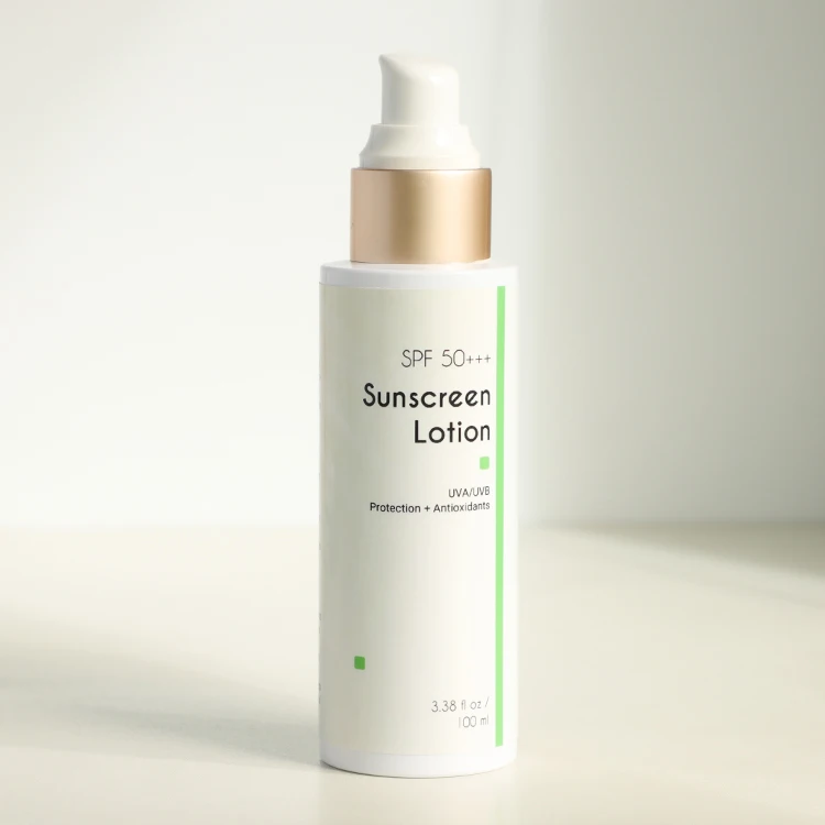 Высококачественный минеральный солнцезащитный лосьон SPF50 +++ для чувствительной кожи водостойкий мерцающий увлажняющий крем
