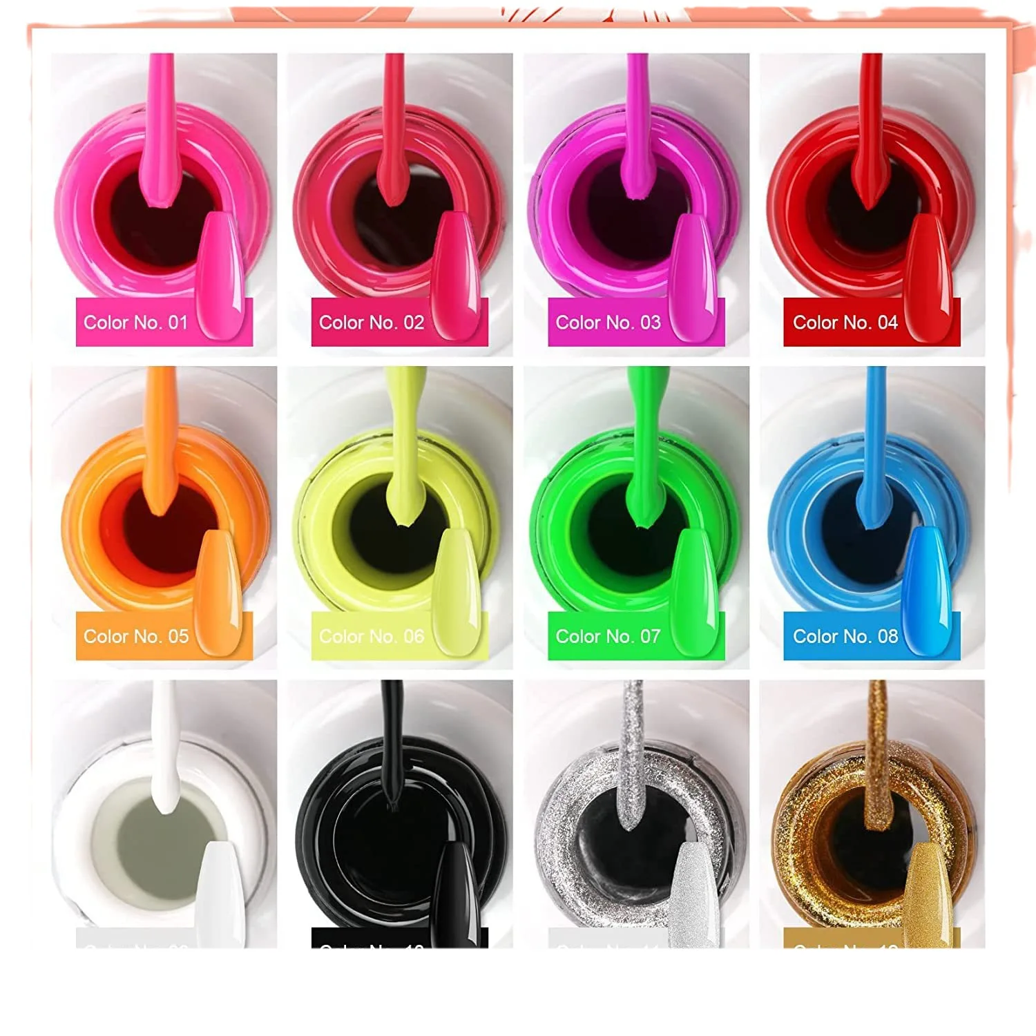 6/12pcs set Liner Gel Nail Polish Macaron Liner Gel 8ml broken diamond DIY Graffiti Painting Stripe Nail Art Tools