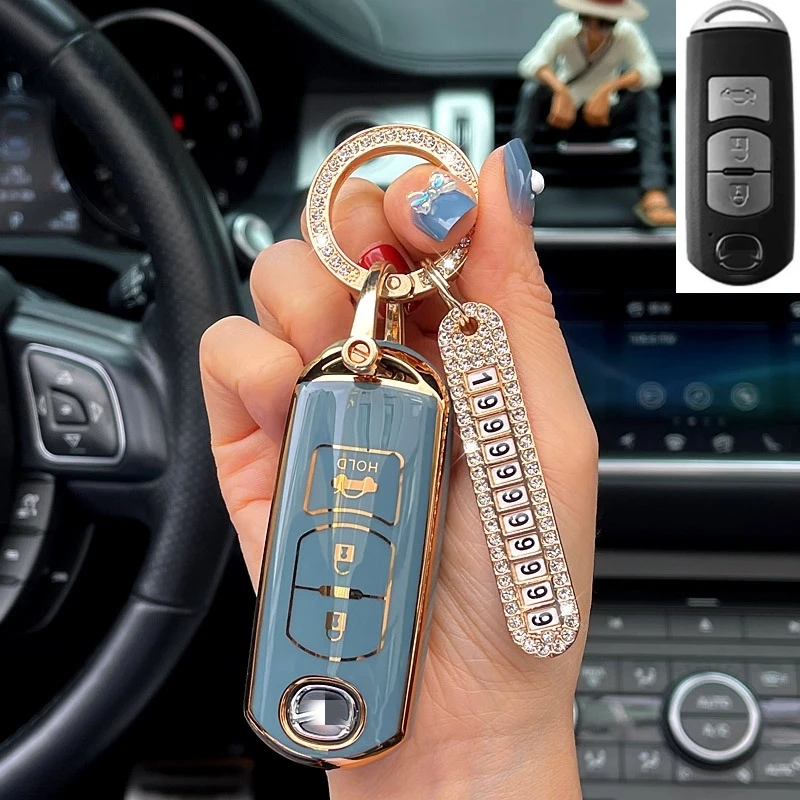 For Mazda 2 3 CX-3 CX-5 CX-7 CX-9 CX5 CX7 CX9 CX3 TPU remote key cover/key case