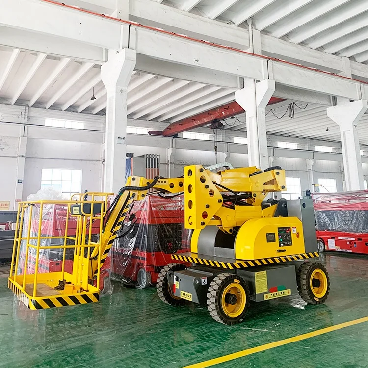 10 to 22 Meter Electric Crank Arm Lift Boom Lift Working 360 Degree Rotating Basket Curved Boom Arm Man Lift