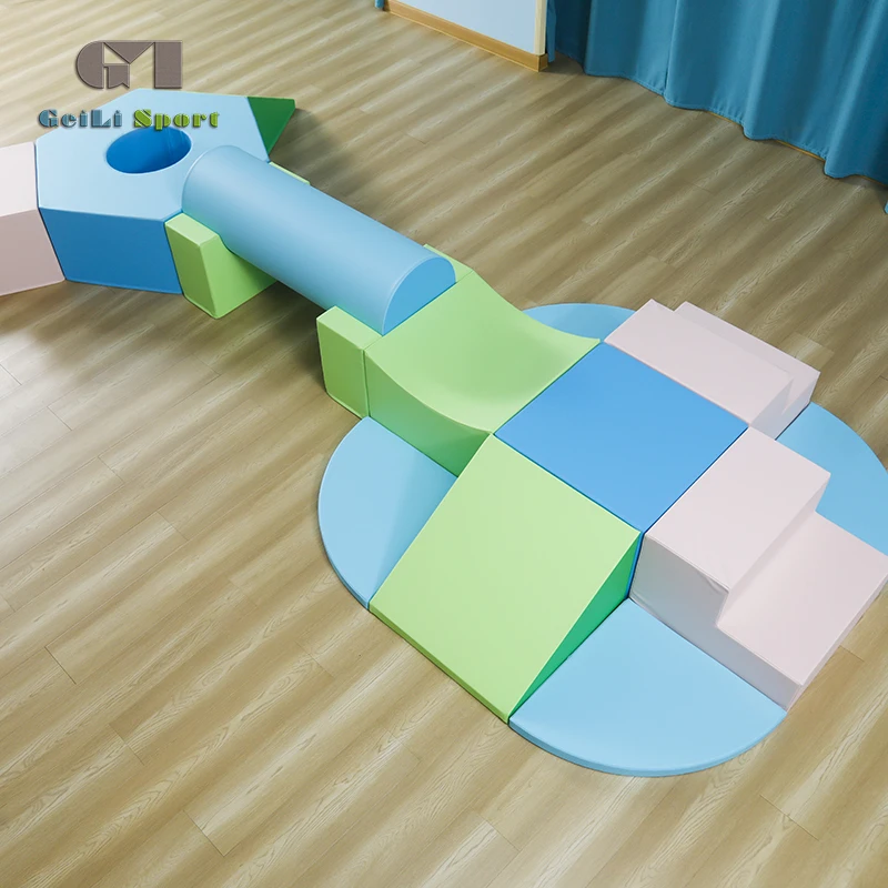 Toddler Climbing Toys Indoor Soft Play Equipment Foam Climbing Blocks Toddler Play Gym Climb and Crawl Play Set