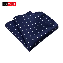 China Moderate Prices Mens Pocket Square 25x25cm Colorful Dots Handkerchief 100% Polyester Pocket Square