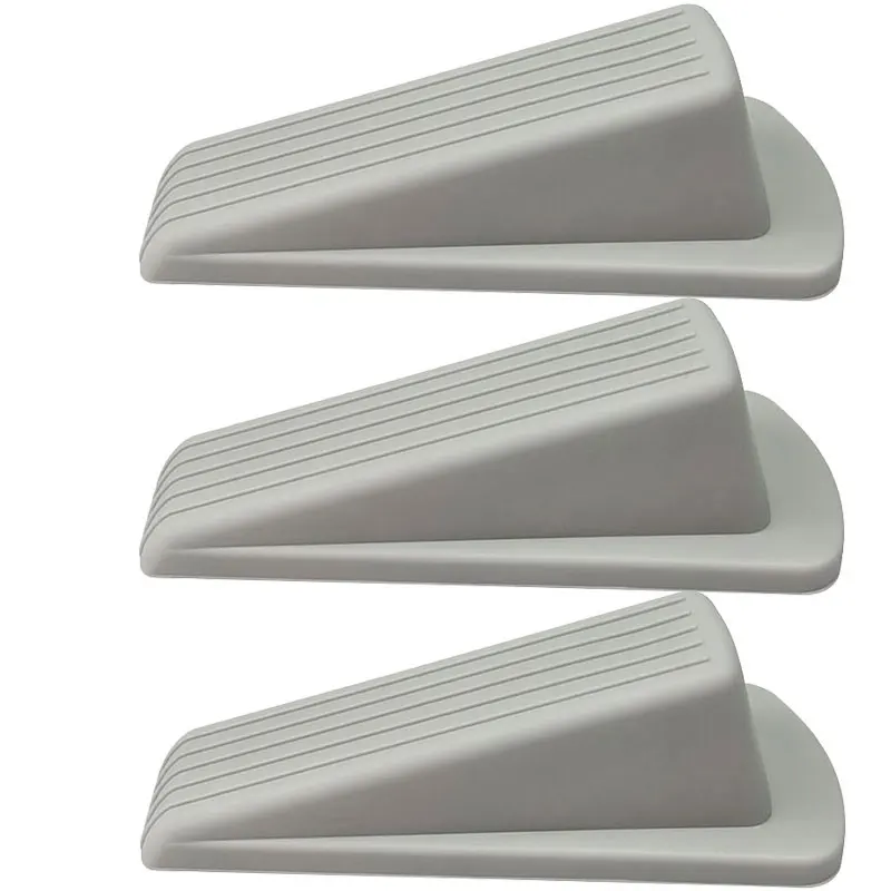 Professional quality control production grey door stopper Garage door mute bedroom nail free door stopper
