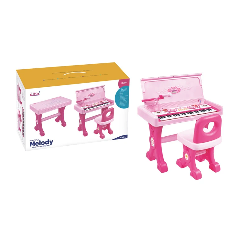
49 keyboards kids electronic toy piano with desk set multifunction girls musical instrument piano 