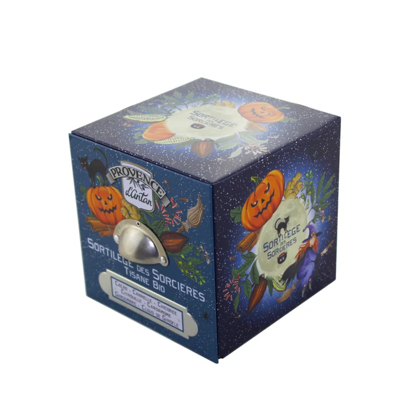 OEM Square biscuit tin box /gift metal custom printing tin box / Square cookie metal box Custom Gift Tin Box